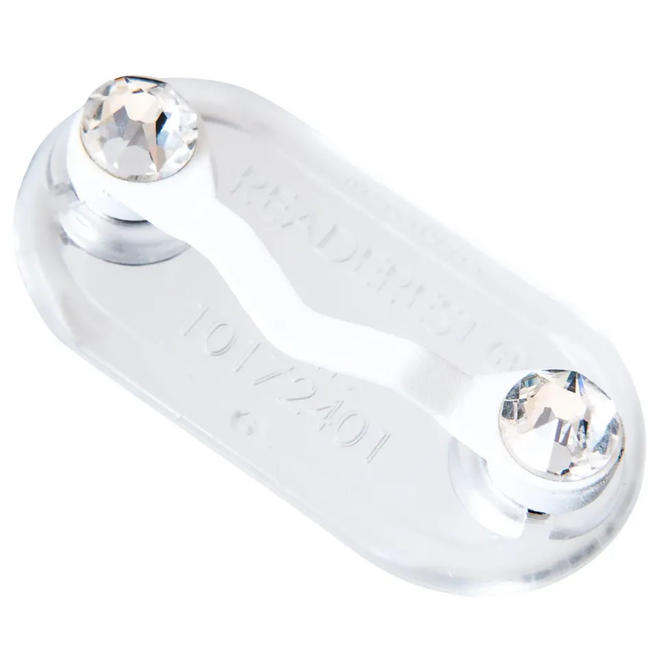 Readerest White Crystals suport ochelari magnetic alb