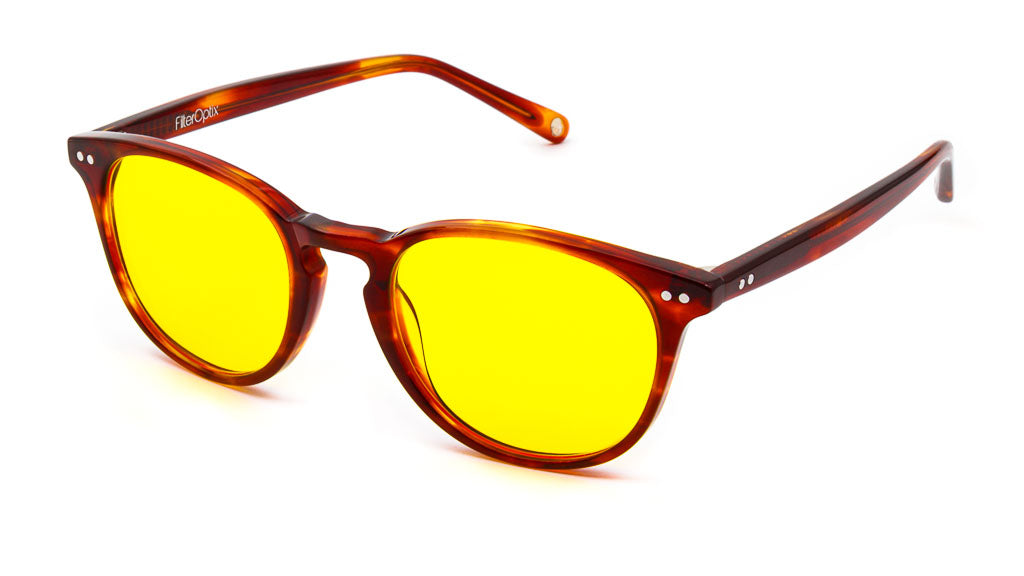 FilterOptix Ventus ochelari lumina albastra Saffron lentile galbene zi