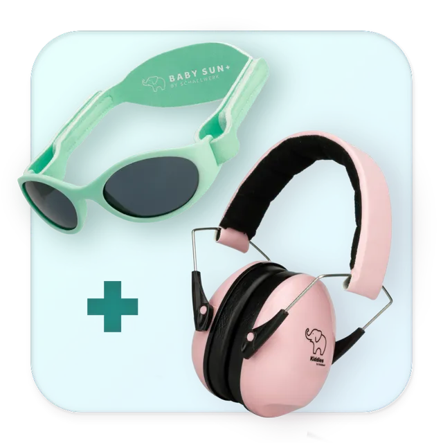 Schallwerk Kids Bundle casti copii SNR28 + ochelari soare