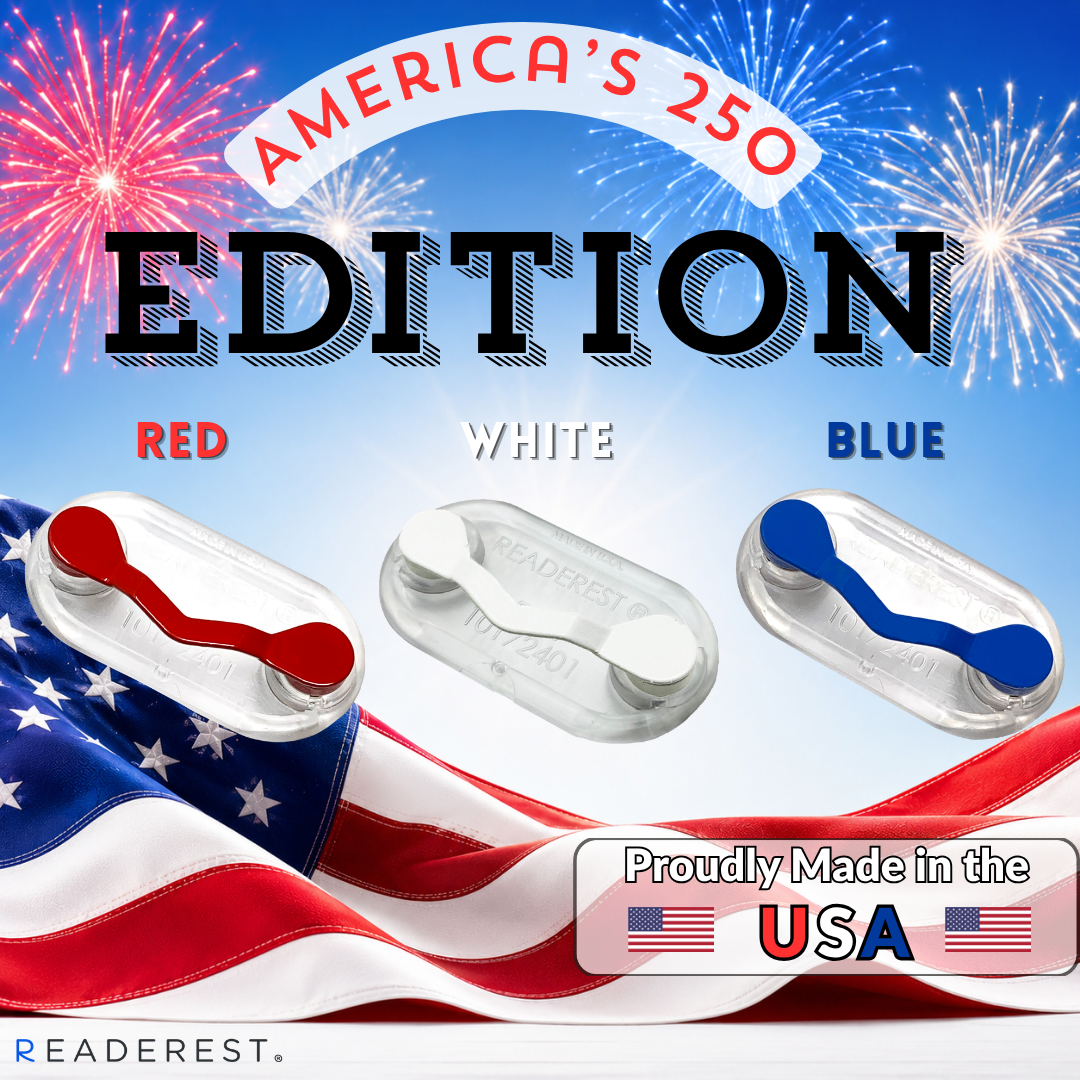 Readerest America 250 suport magnetic ochelari tricolor