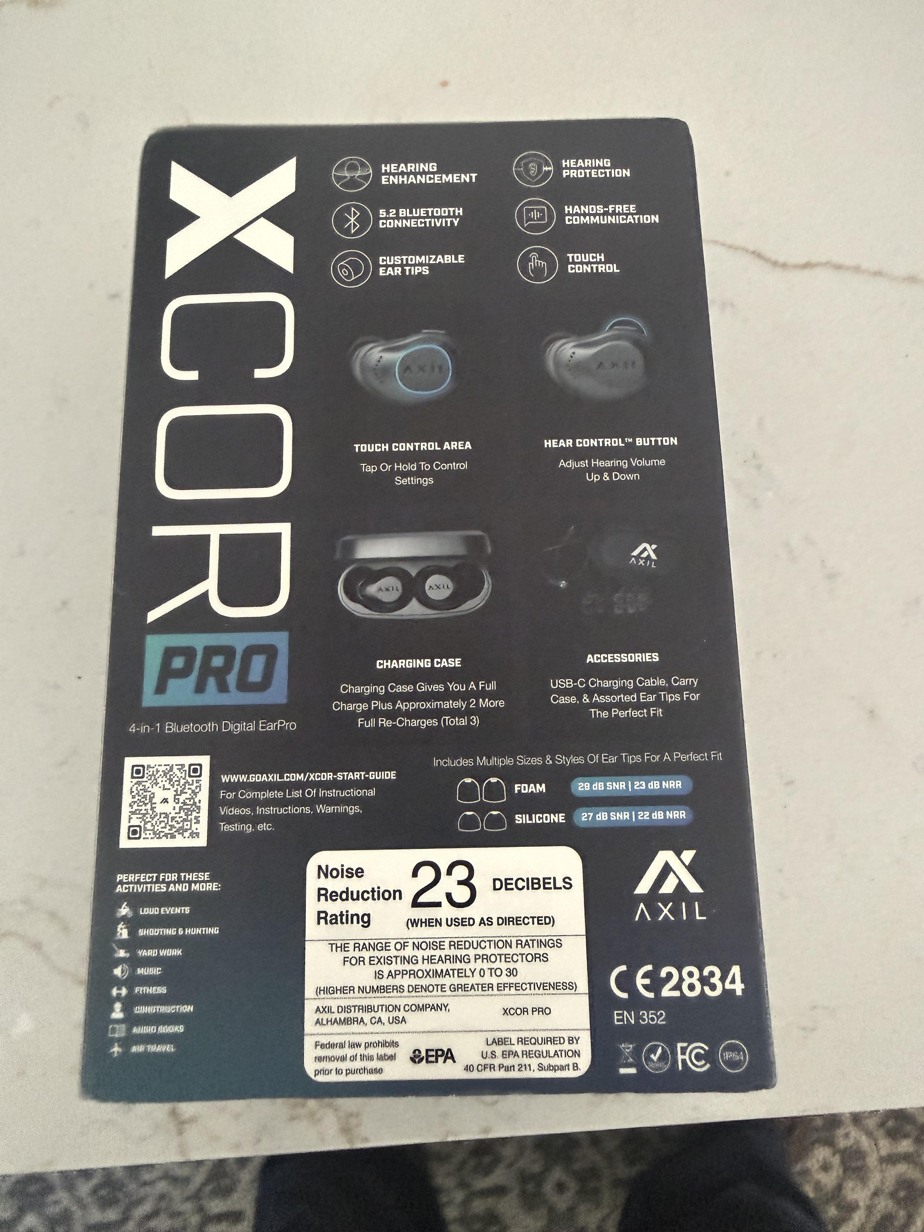 Axil XCOR PRO casti protectie auditiva bluetooth tactice