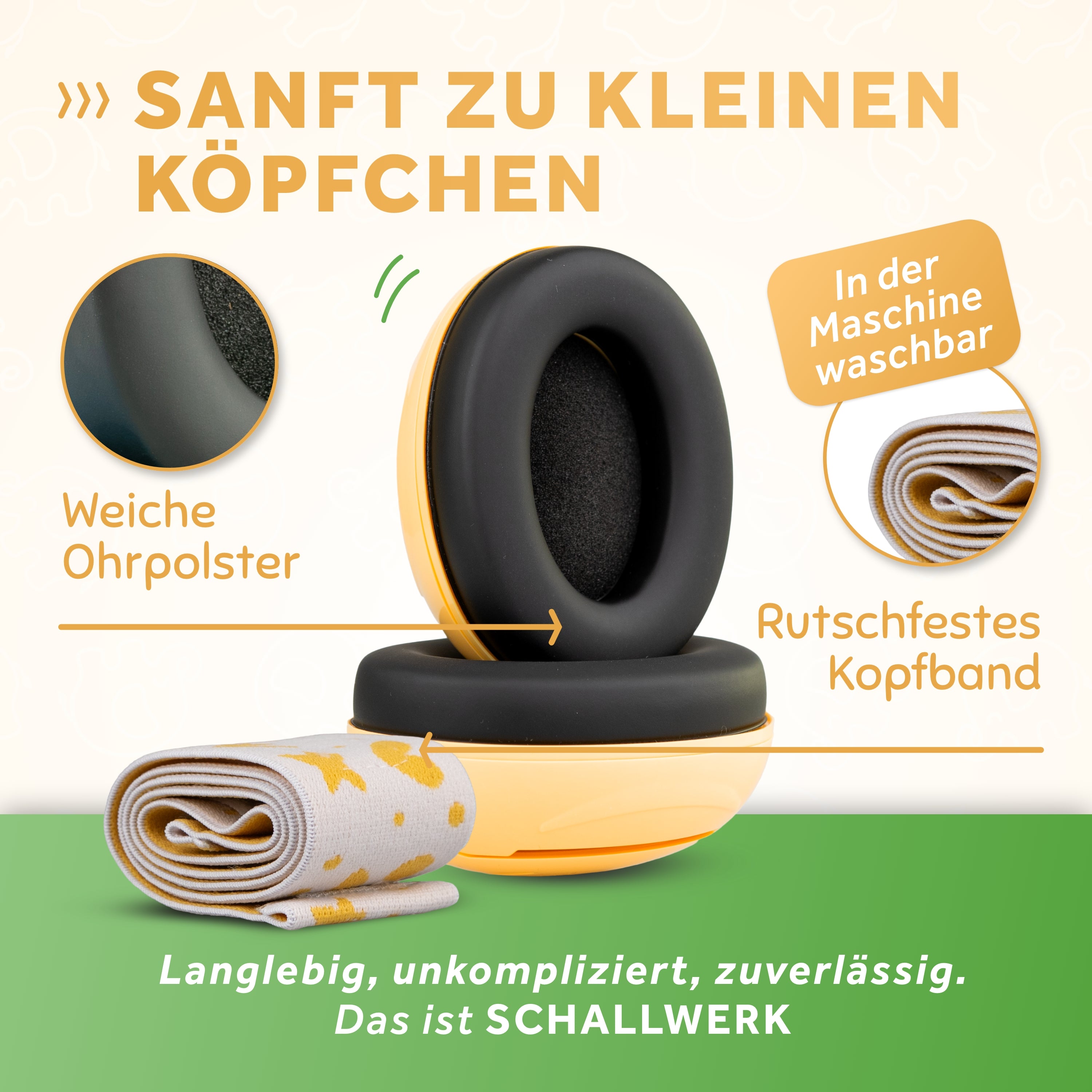 Schallwerk Mini+ M6 antifoane bebelusi Koala Peach SNR 24dB