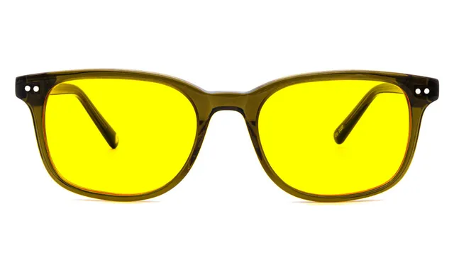 FilterOptix Cedar ochelari lumina albastra Olive lentile galbene zi