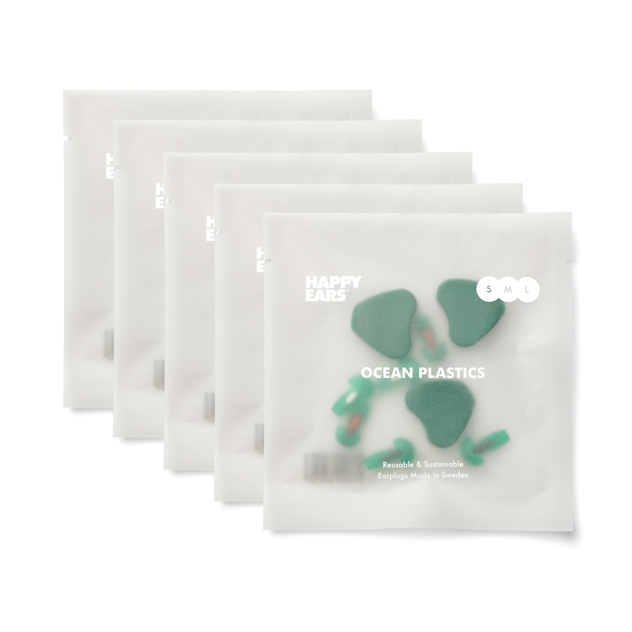 Happy Ears Discovery Pack dopuri urechi 5 seturi Green