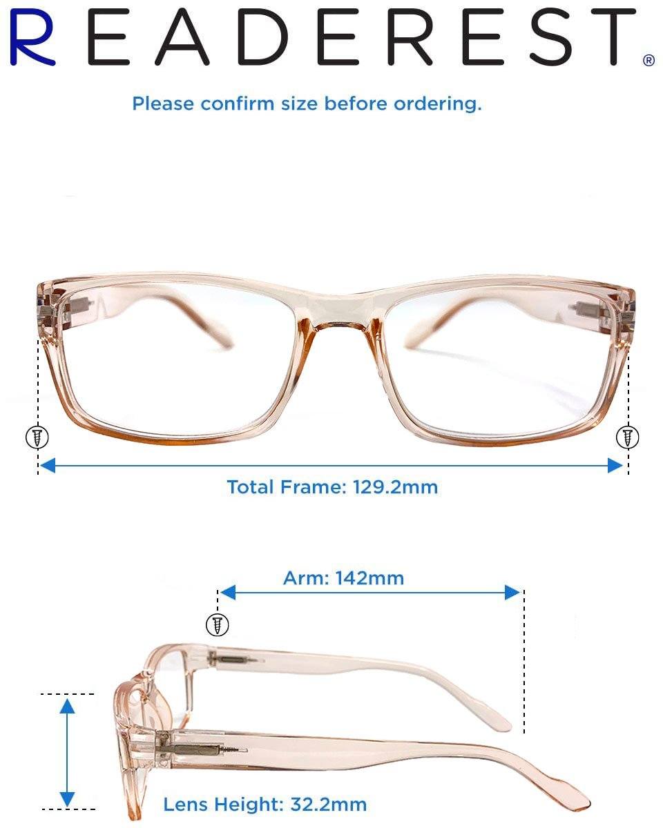 Readerest Clear Duran ochelari citit transparent zero dioptrii