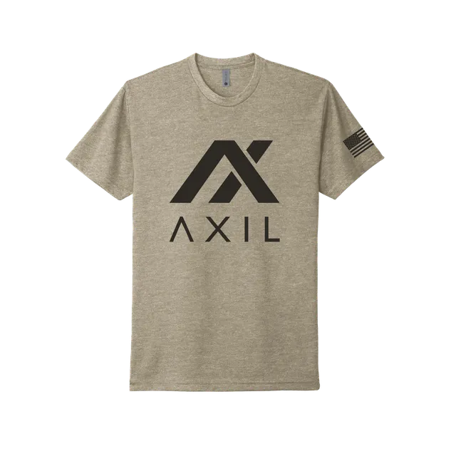 Axil Logo tricou negru XL bumbac pieptanat
