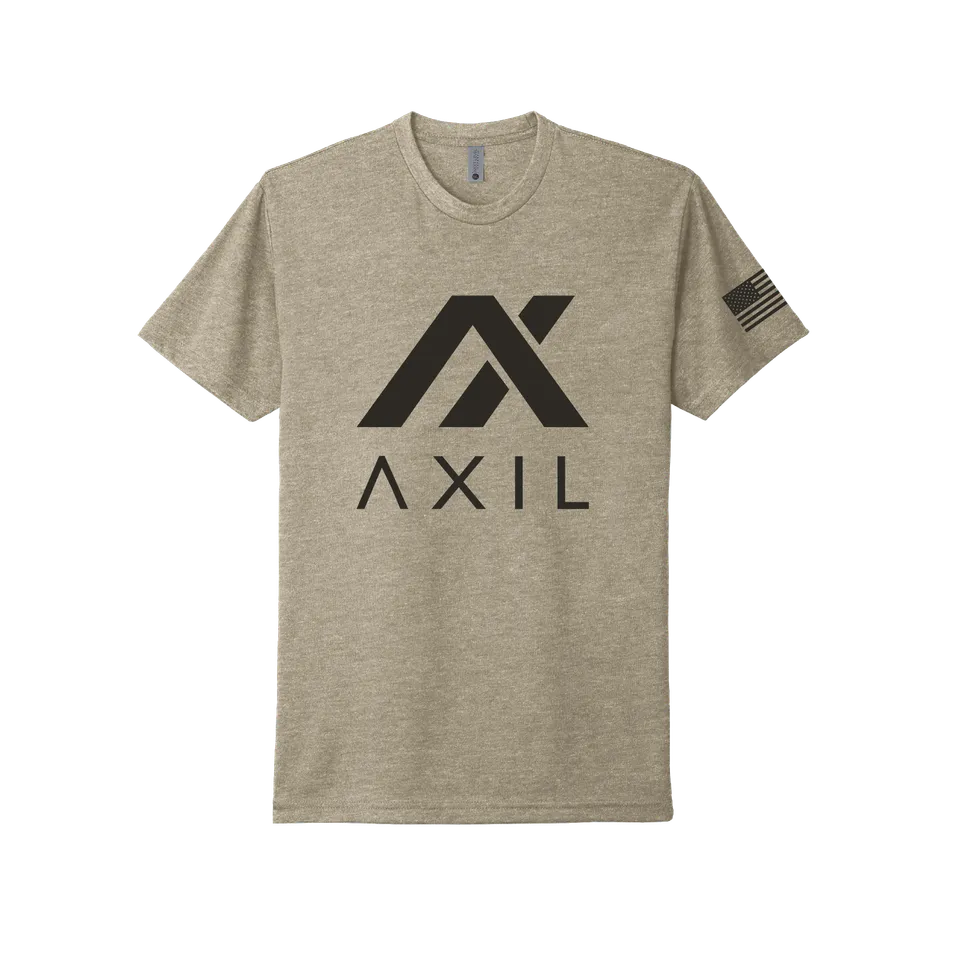 Axil Logo tricou negru XL bumbac pieptanat