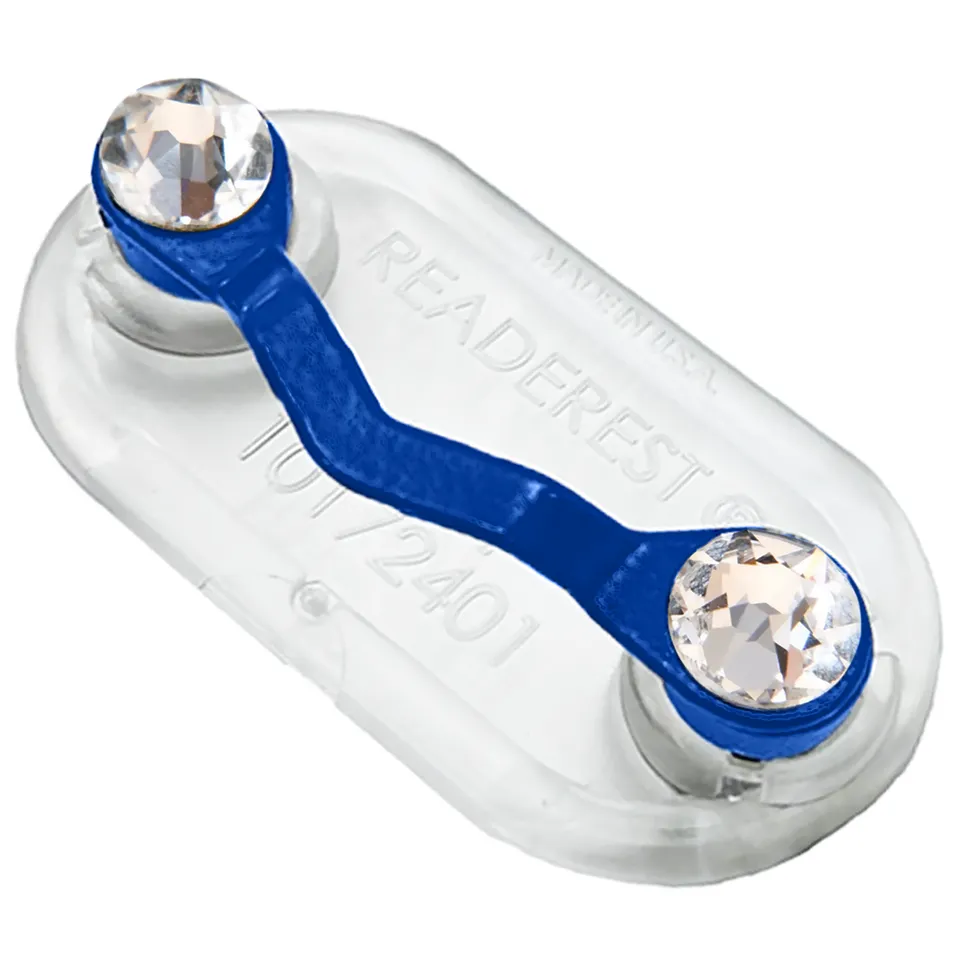 Readerest Blue Crystals suport magnetic ochelari albastru cristale