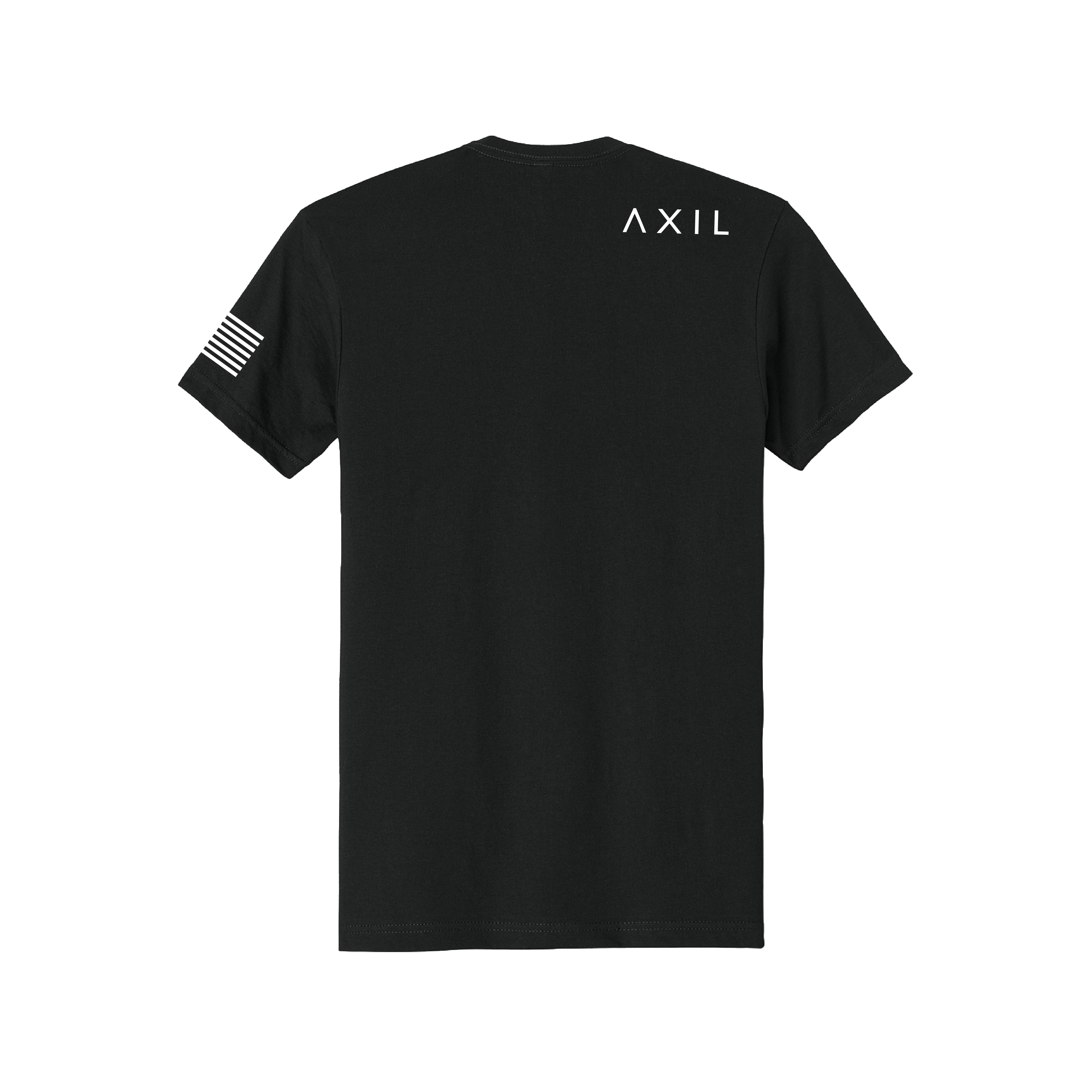 Axil Logo tricou negru XL bumbac pieptanat