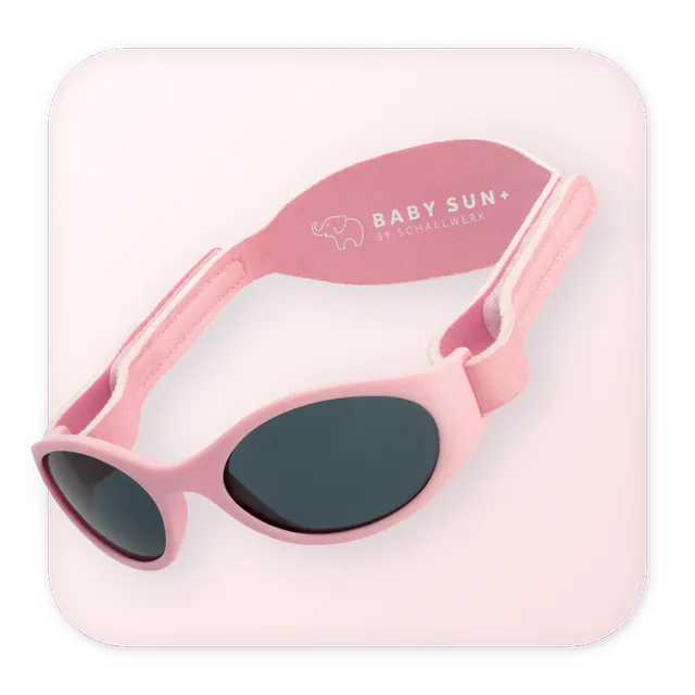 Schallwerk Baby Sun+ ochelari soare bebelusi roz UV400
