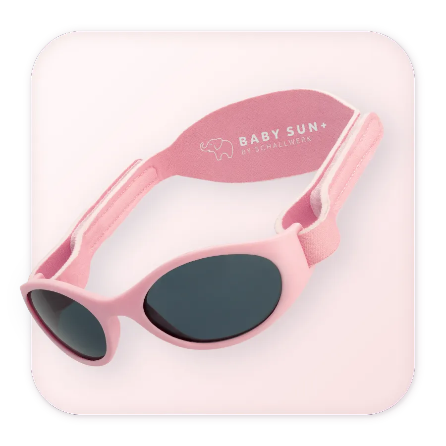 Schallwerk Baby Sun+ ochelari soare bebelusi roz UV400