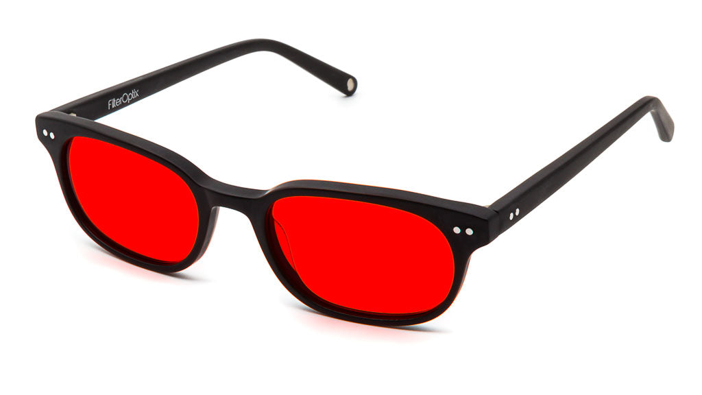 FilterOptix Sage ochelari lumina albastra cocoa lentile rosii noapte