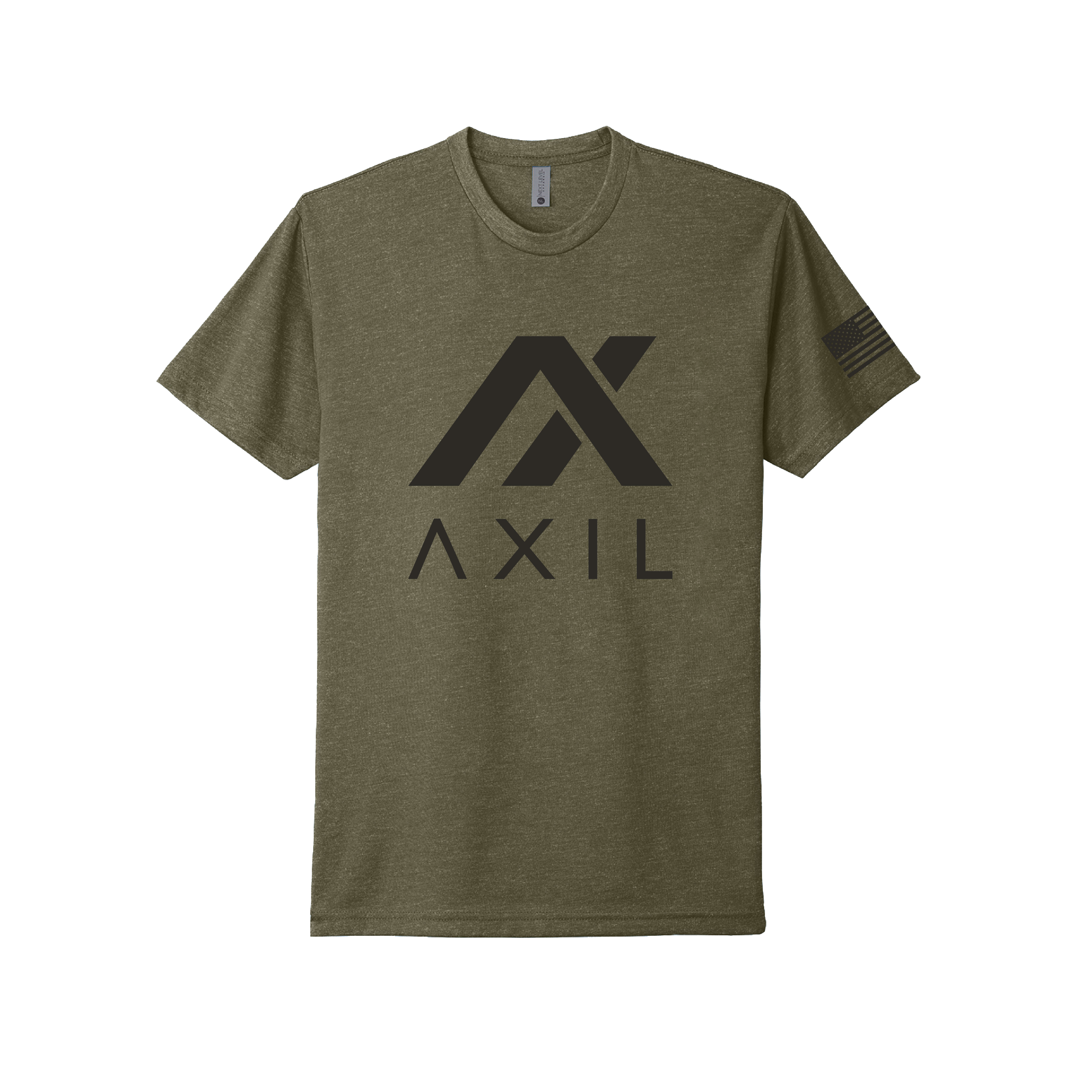 Axil Logo tricou negru XL bumbac pieptanat