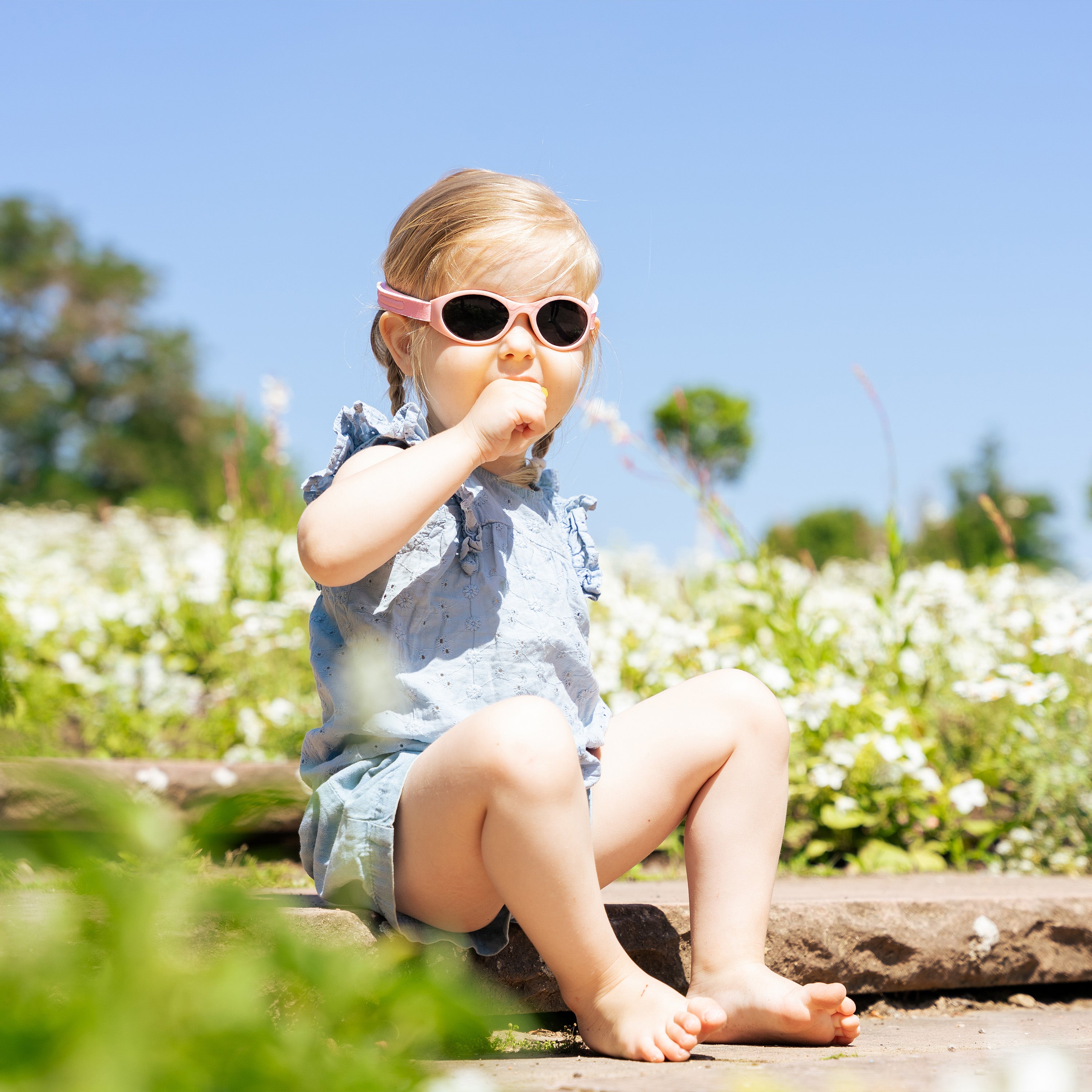 Schallwerk Baby Sun+ ochelari soare bebelusi roz UV400