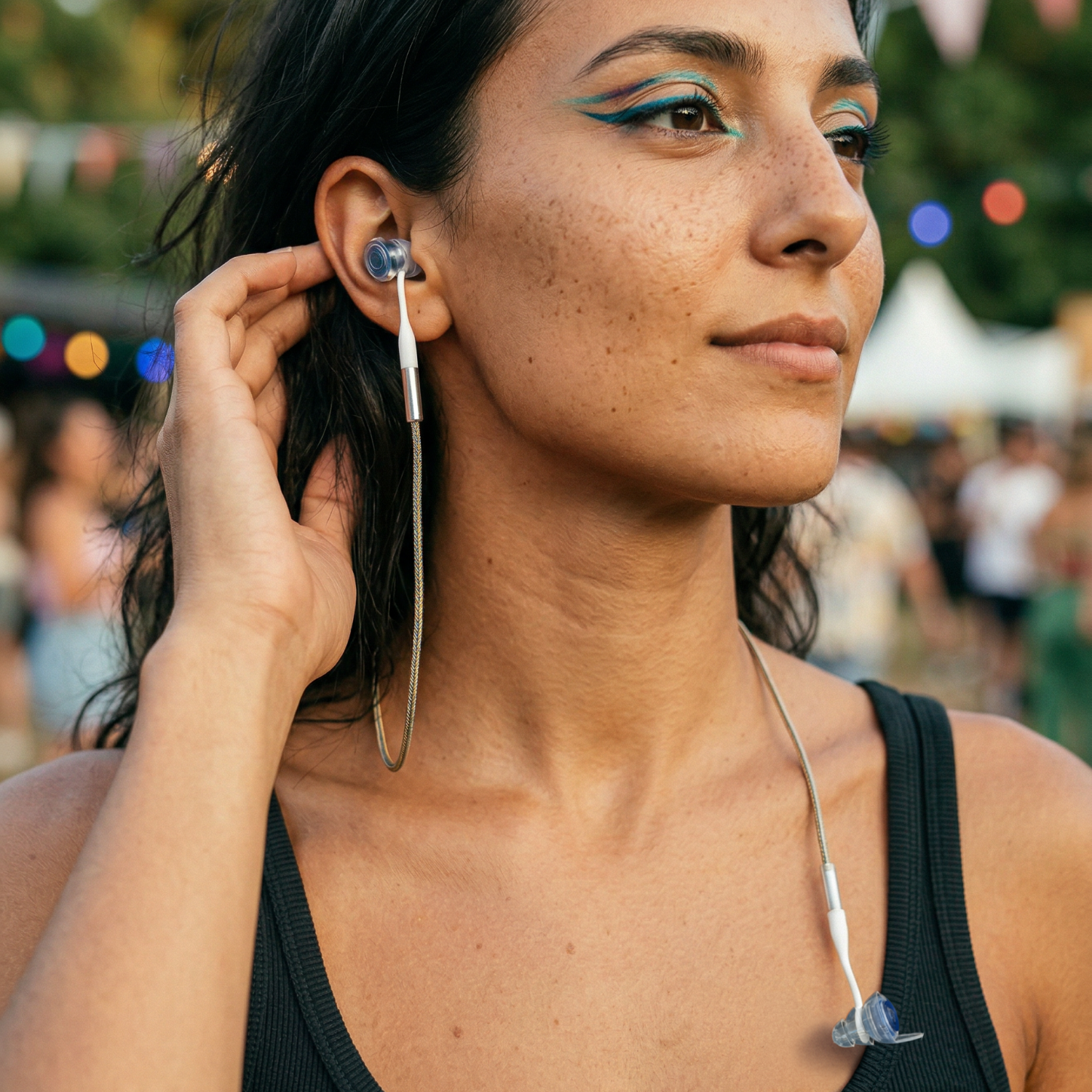 Schallwerk Connect+ snur dopuri urechi Sunset Wave flexibil