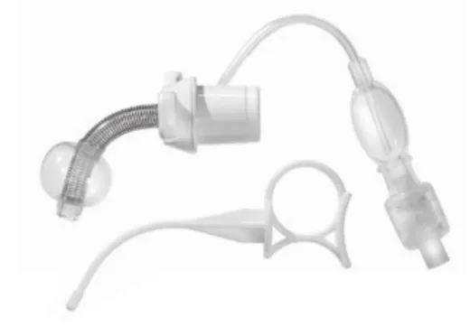 Clarfon canula traheala pediatrica silicon cu balonas