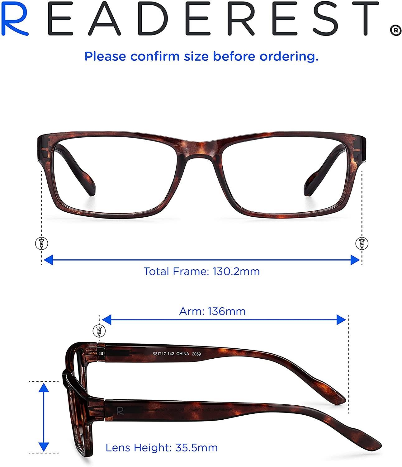 Readerest Bourbon Tortoise ochelari citit maro