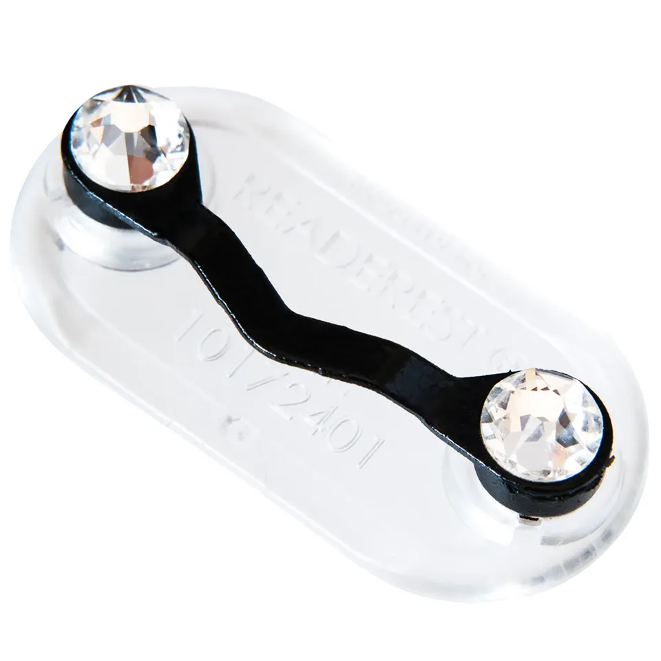 Readerest suport ochelari magnetic negru cristale
