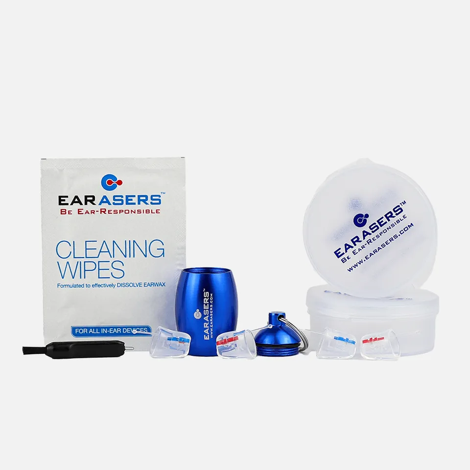 Earasers Pro-Kit dopuri urechi 2 filtre curatare si toc