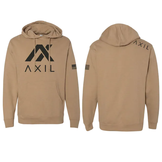 Axil hanorac cu glugă negru L din fleece bumbac