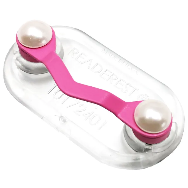Readerest Pink Pearls suport magnetic ochelari perle