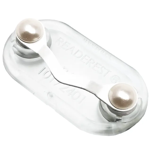 Readerest White Pearls suport magnetic ochelari alb cu perle
