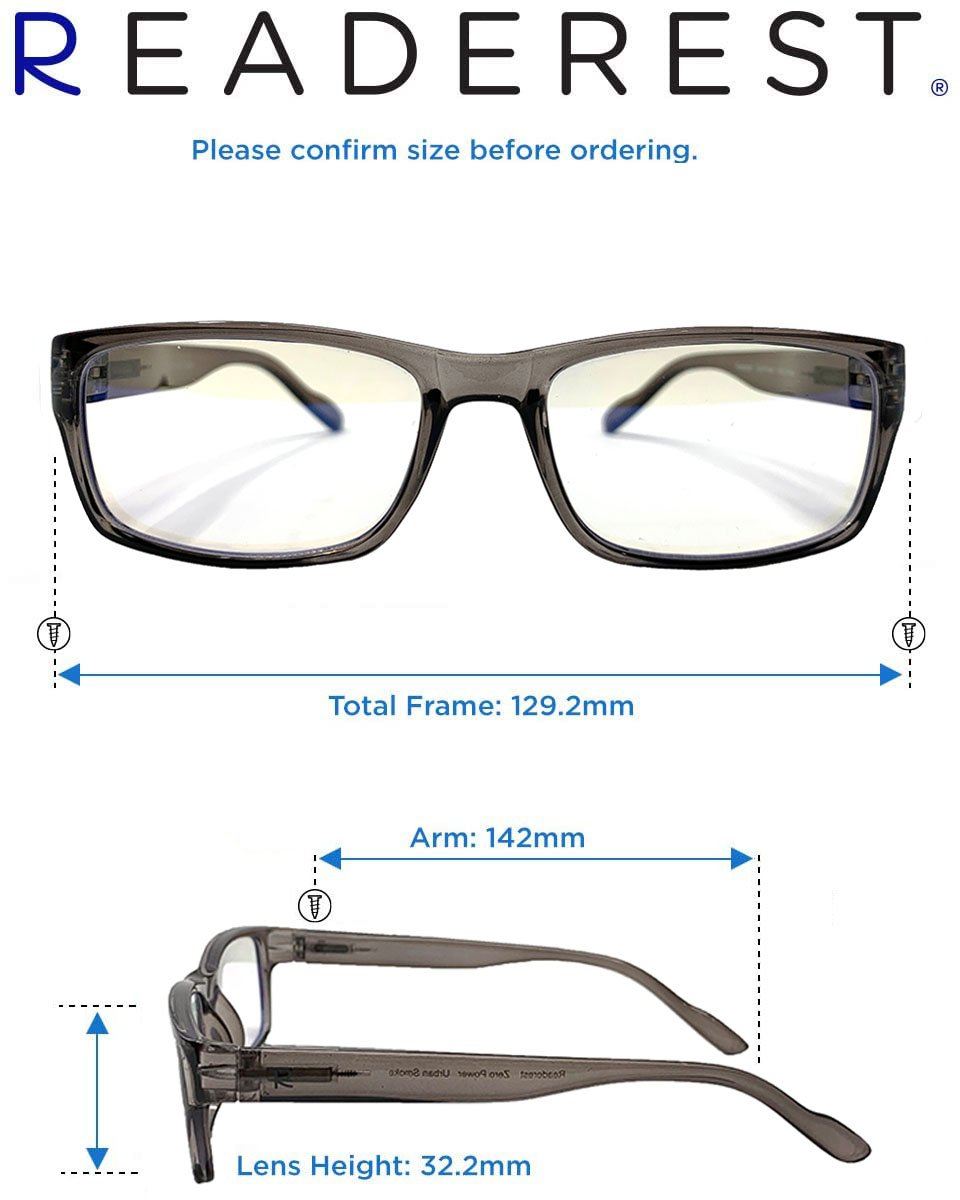 Readerest Urban Smoke ochelari de citit antireflex gri
